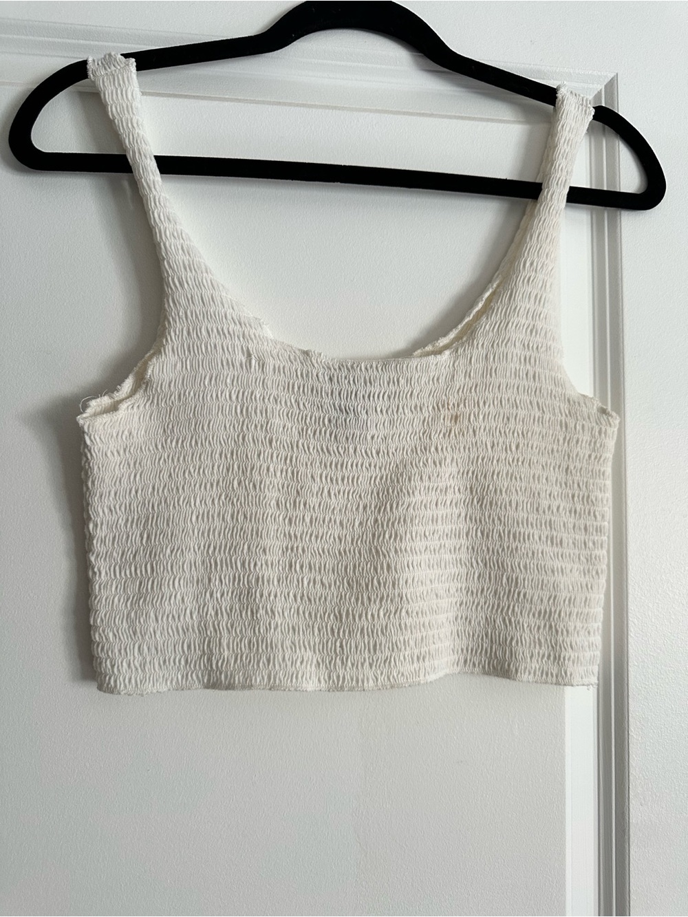 Forever 21 white crop top , Size L